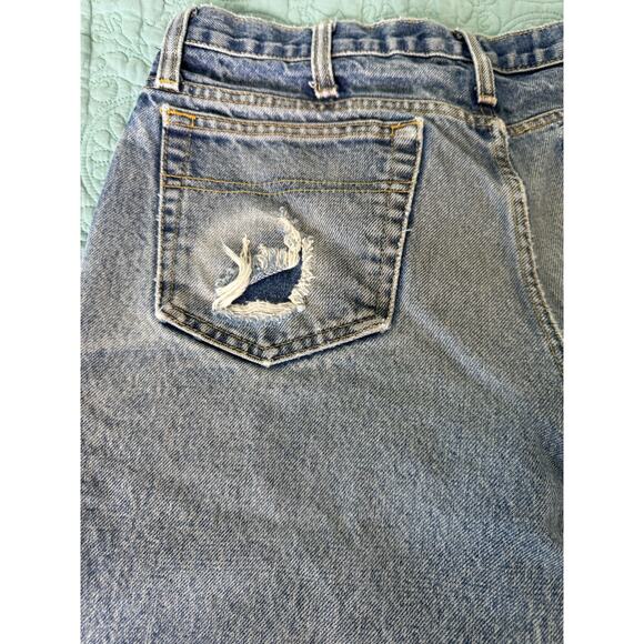 Cinch WRX Flame Resistant Jeans Thrashed Medium Wash 31x31 - Picture 6 of 12